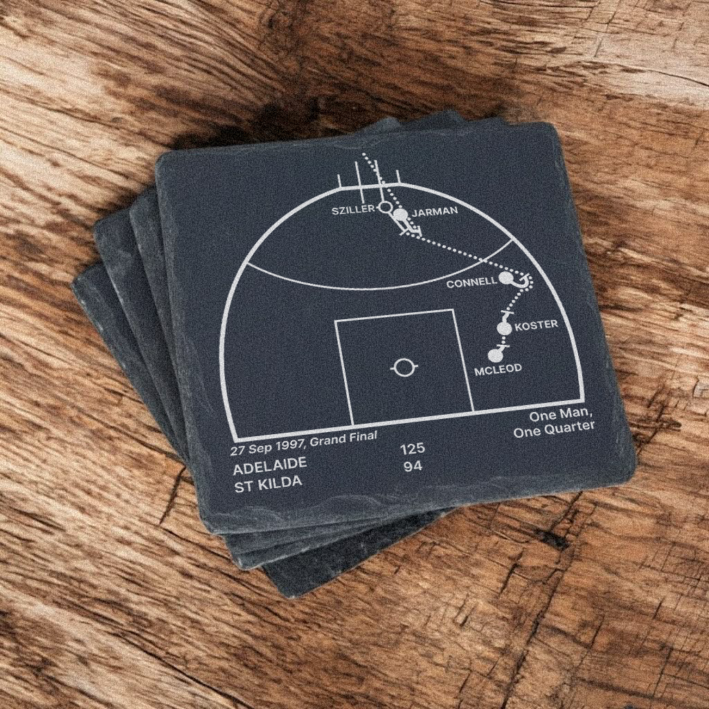 Adelaide Crows Greatest Plays – Slate Coasters (Set of 4)