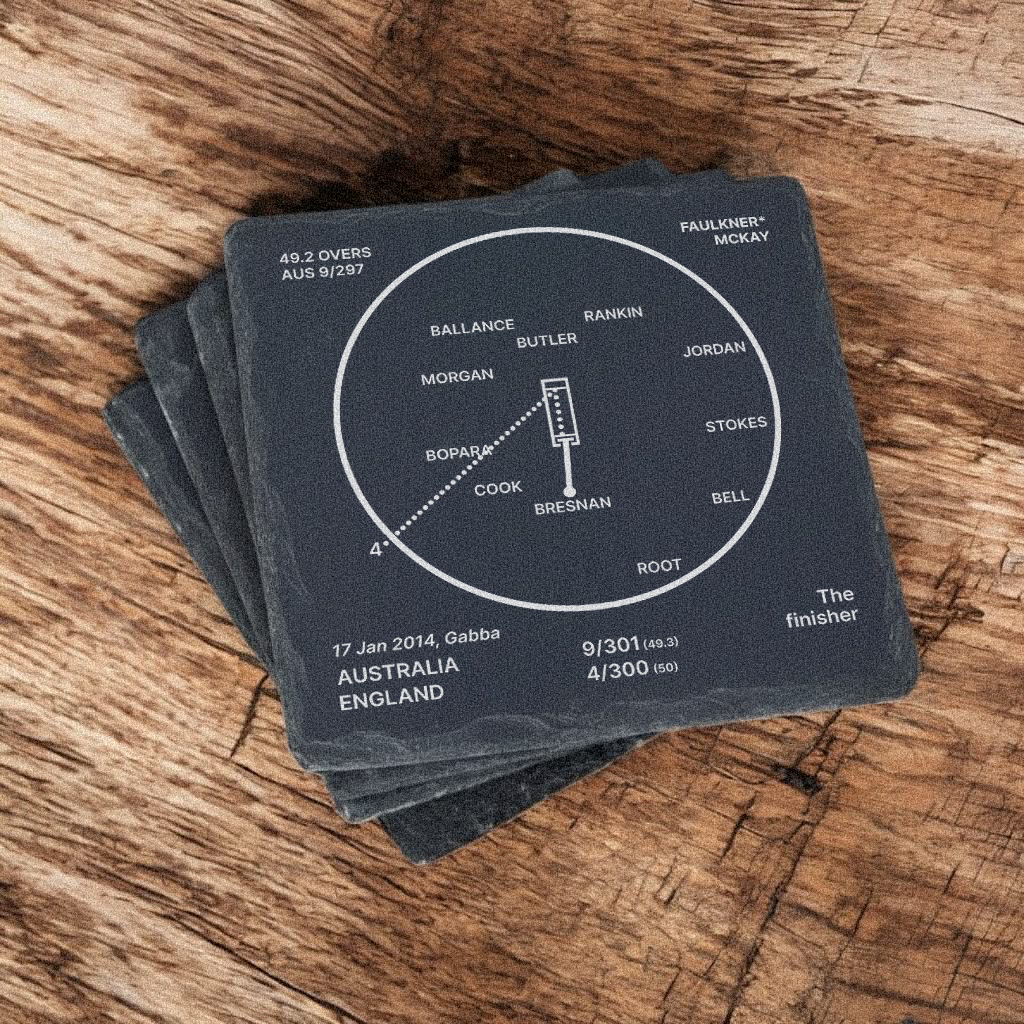 Australian Cricket Greatest Plays – Slate Coasters (Set of 4)