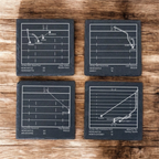 Newcastle Knights Greatest Plays – Slate Coasters (Set of 4)