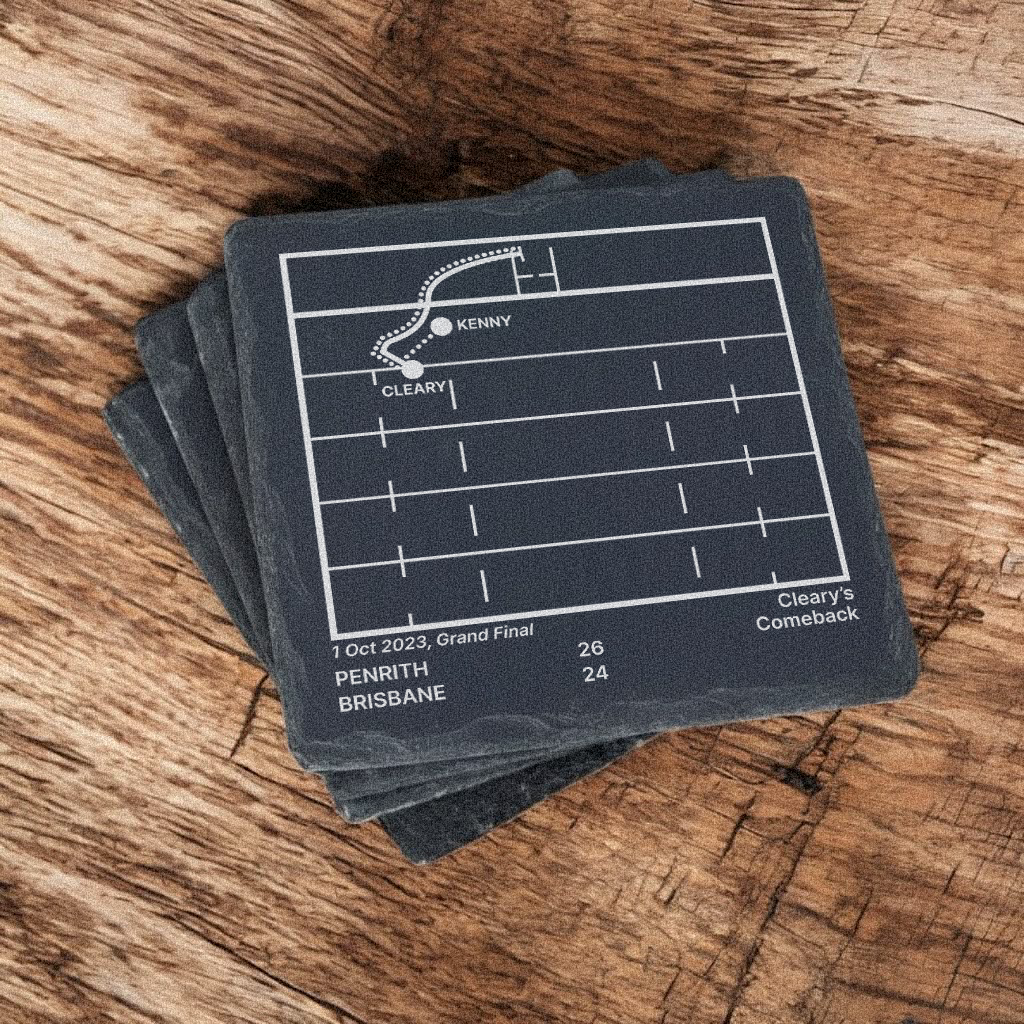 Penrith Panthers Greatest Plays – Slate Coasters (Set of 4)