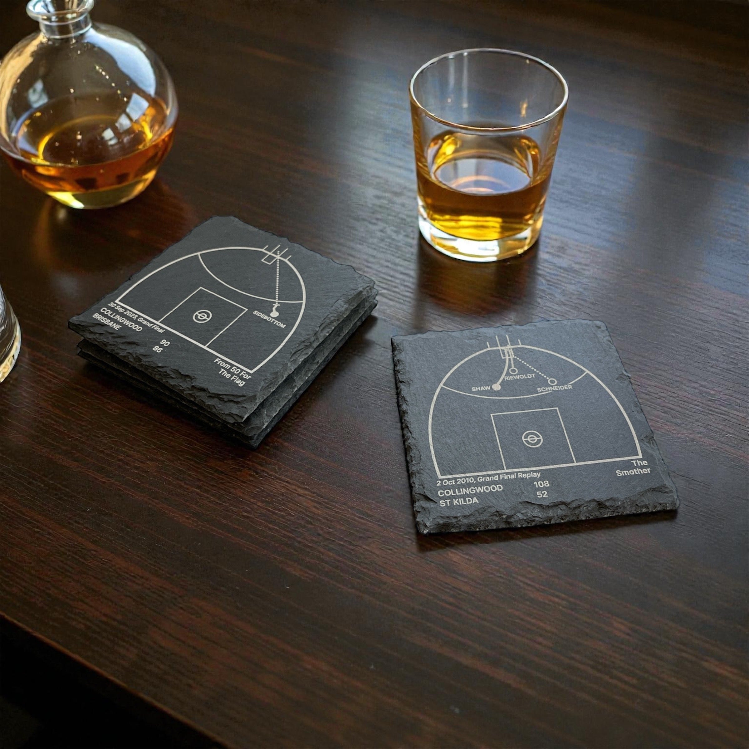 Australian Cricket Greatest Plays – Slate Coasters (Set of 4)