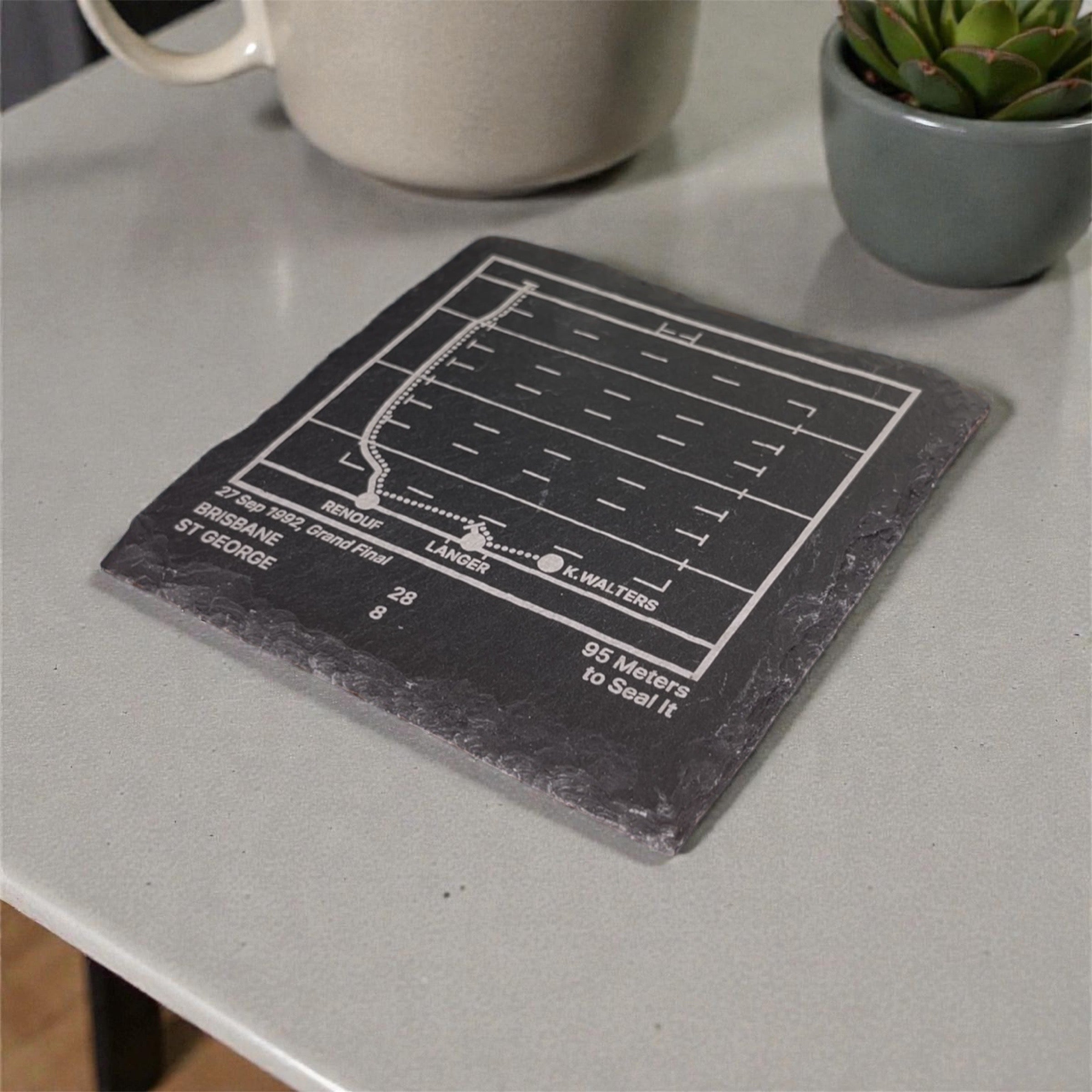 Australian Cricket Greatest Plays – Slate Coasters (Set of 4)